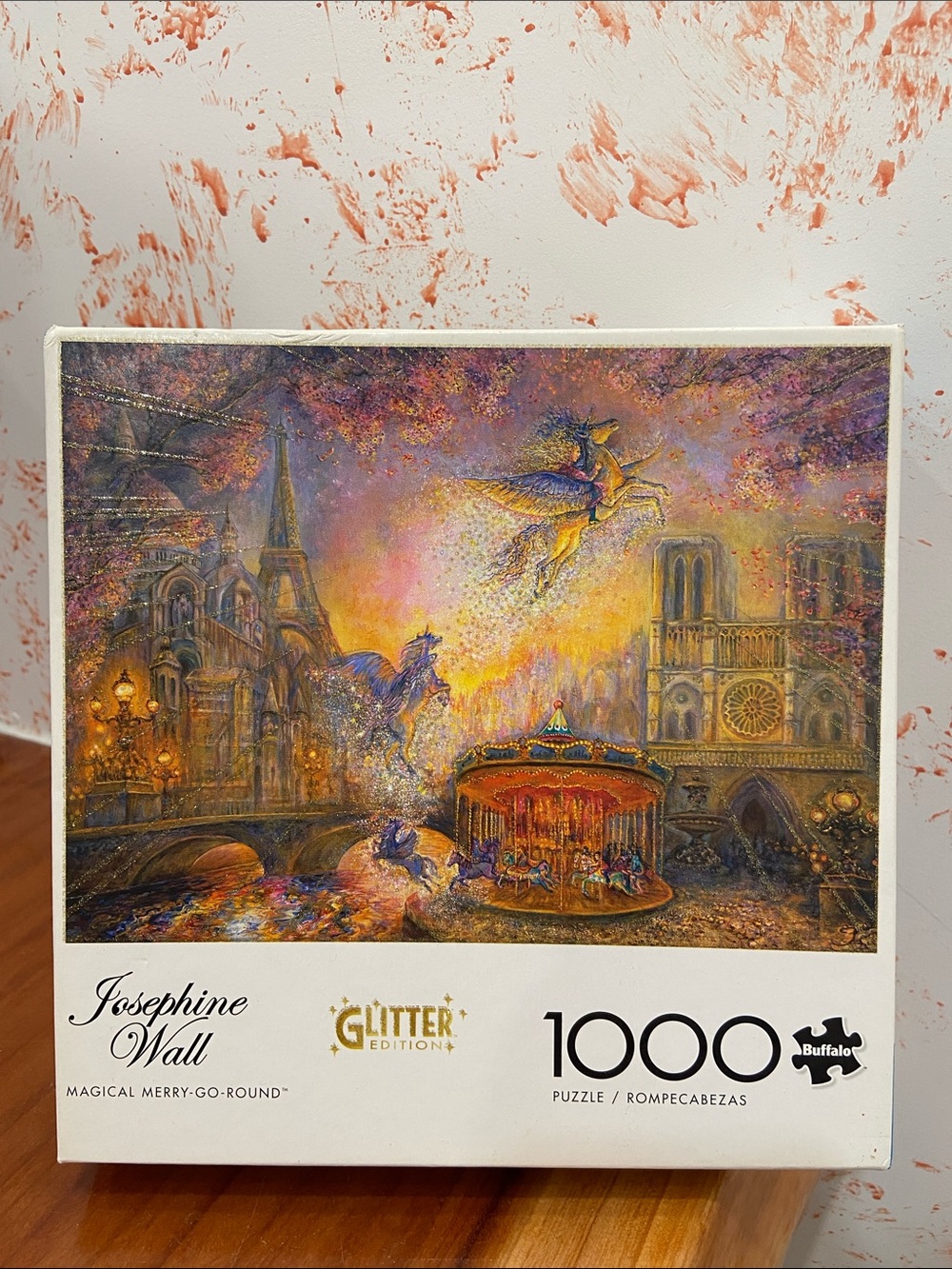 NWT Buffalo Josephine Wall Magical Merry-Go-Round - 1000pc Glitter Puzzle